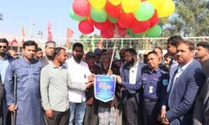 মানিকগঞ্জে বিজয় দিবস ভলিবল টুর্নামেন্ট উদ্বোধন