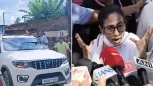 পশ্চিমবঙ্গে মমতা ব্যানার্জীর গাড়িতে হামলার অভিযোগ, রাজনৈতিক উত্তেজনা বৃদ্ধি