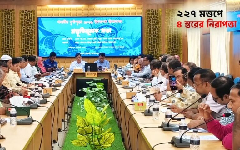 দুর্গাপূজায় জামালপুরে ৪ স্তরের নিরাপত্তা ব্যবস্থা