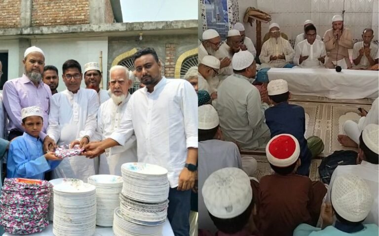 ধোয়াইর জান্নাতুল মাদ্রাসায় মরহুমদের স্মরণে দোয়া ও উপহার বিতরণ
