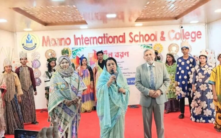 মুন্নু ইন্টারন্যাশনাল স্কুল অ্যান্ড কলেজে একাদশ শ্রেণির শিক্ষার্থীদের নবীনবরণ